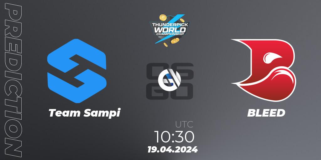 Pronósticos Team Sampi - BLEED. 19.04.24. Thunderpick World Championship 2024: European Series #1 - CS2 (CS:GO)