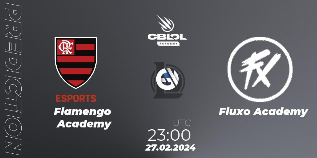 Pronósticos Flamengo Academy - Fluxo Academy. 27.02.24. CBLOL Academy Split 1 2024 - LoL