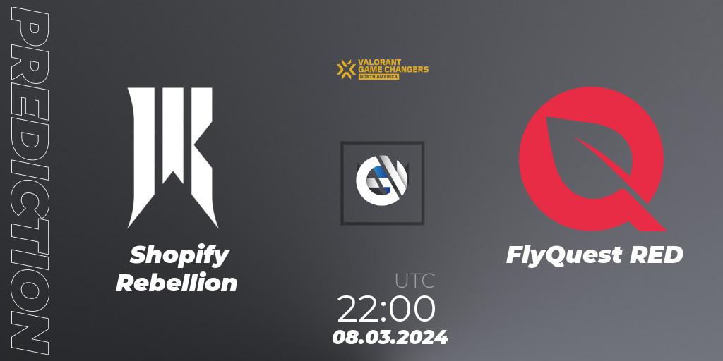 Pronósticos Shopify Rebellion - FlyQuest RED. 08.03.24. VCT 2024: Game Changers North America Series Series 1 - VALORANT