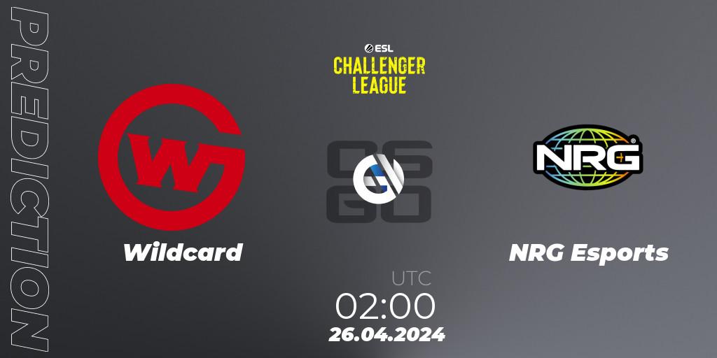 Pronósticos Wildcard - NRG Esports. 26.04.24. ESL Challenger League Season 47: North America - CS2 (CS:GO)