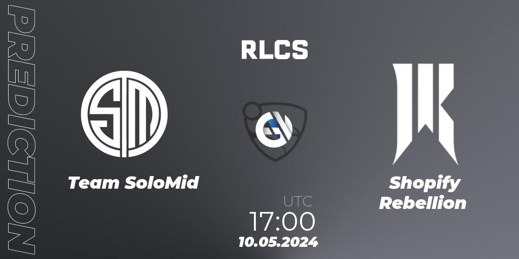 Pronósticos Team SoloMid - Shopify Rebellion. 10.05.2024 at 17:00. RLCS 2024 - Major 2: NA Open Qualifier 5 - Rocket League