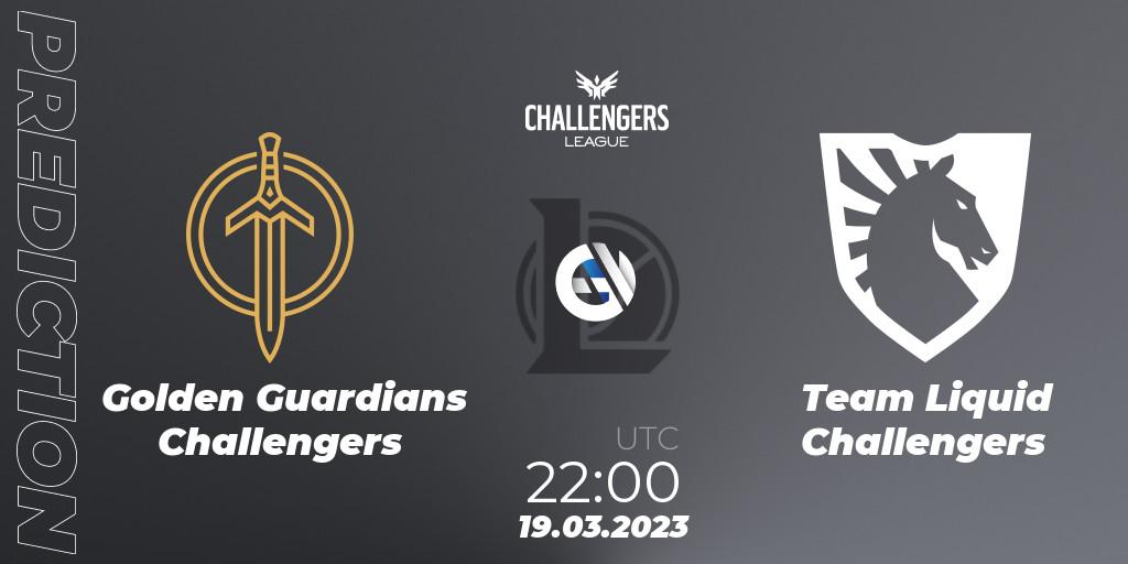 Pronósticos Golden Guardians Challengers - Team Liquid Challengers. 19.03.23. NACL 2023 Spring - Playoffs - LoL