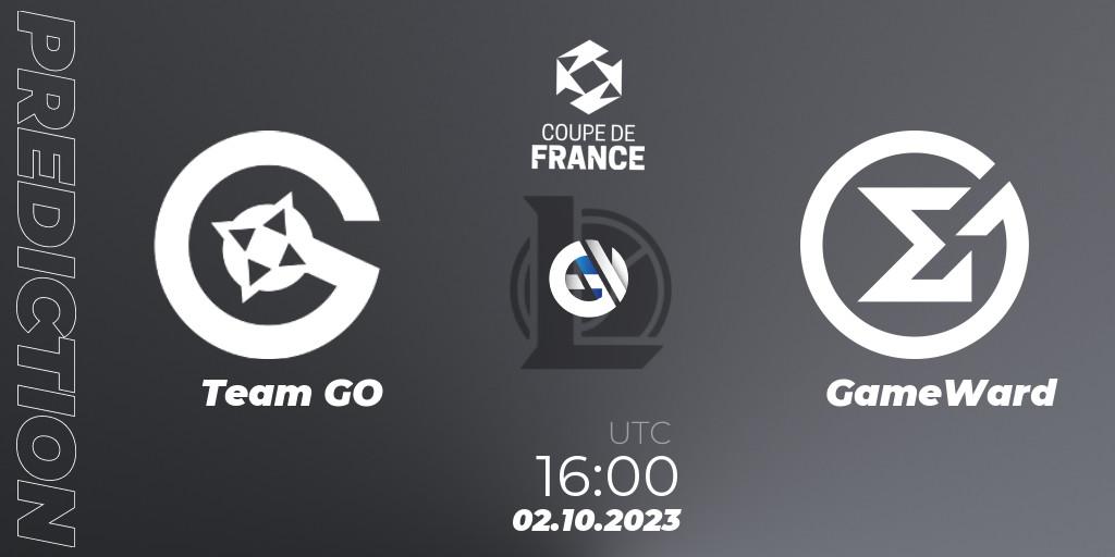Pronósticos Team GO - GameWard. 02.10.23. Coupe de France 2023 - LoL