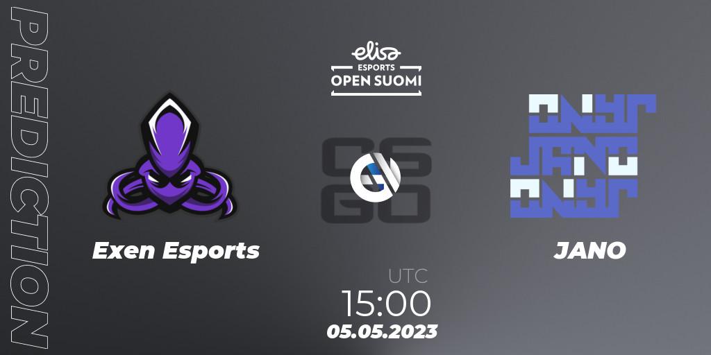 Pronósticos Exen Esports - JANO. 05.05.2023 at 16:30. Elisa Open Suomi Season 5 - Counter-Strike (CS2)