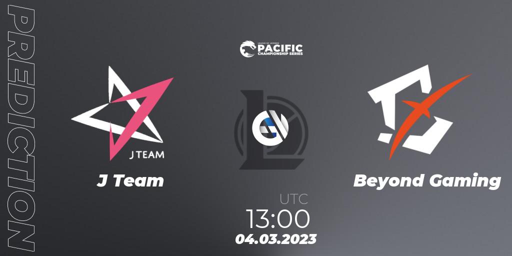 Pronósticos J Team - Beyond Gaming. 04.03.23. PCS Spring 2023 - Group Stage - LoL