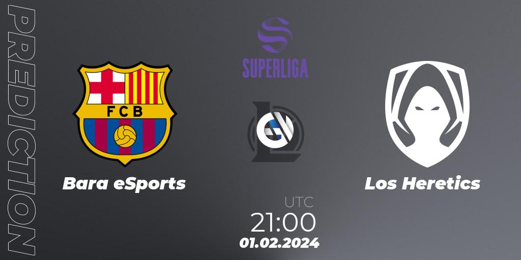 Pronósticos Barça eSports - Los Heretics. 01.02.2024 at 21:00. Superliga Spring 2024 - Group Stage - LoL