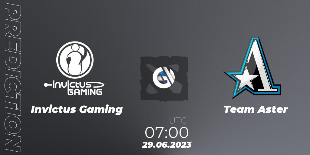 Pronósticos Invictus Gaming - Team Aster. 29.06.23. Bali Major 2023 - Group Stage - Dota 2