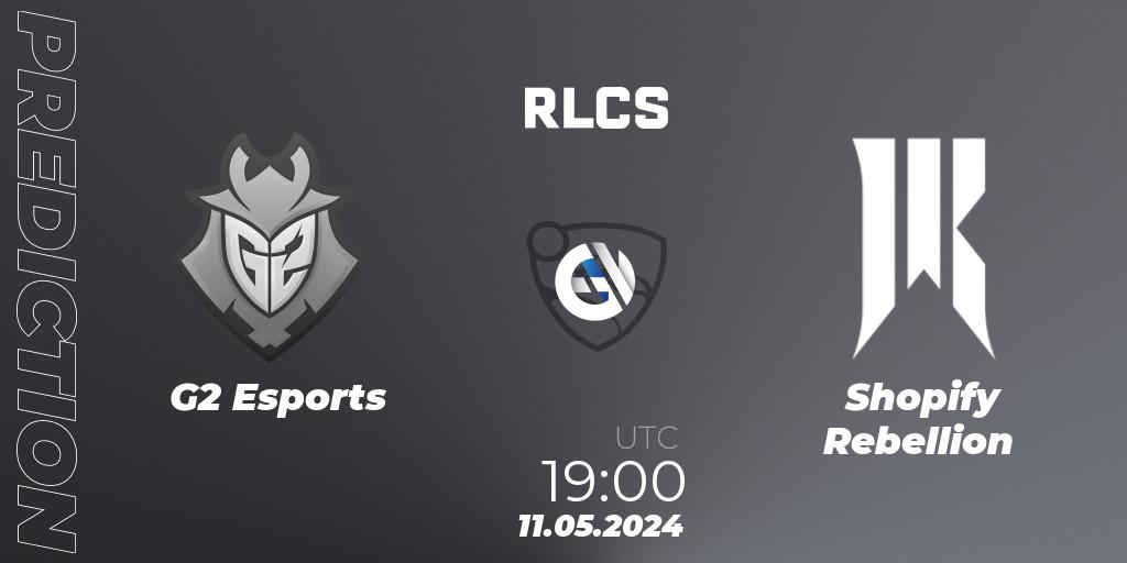 Pronósticos G2 Esports - Shopify Rebellion. 11.05.2024 at 19:00. RLCS 2024 - Major 2: NA Open Qualifier 5 - Rocket League