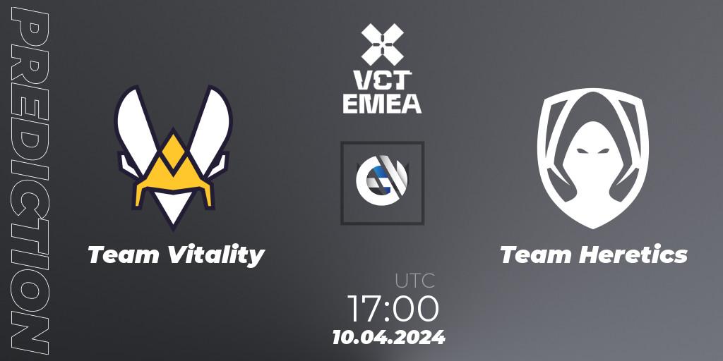 Pronósticos Team Vitality - Team Heretics. 10.04.24. VALORANT Champions Tour 2024: EMEA League - Stage 1 - Group Stage - VALORANT
