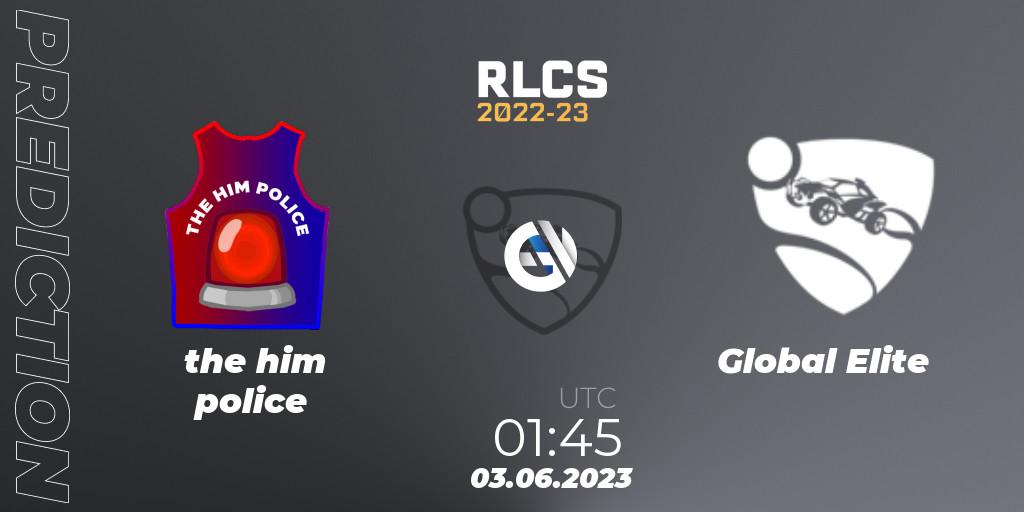 Pronósticos the him police - Global Elite. 03.06.2023 at 01:45. RLCS 2022-23 - Spring: Oceania Regional 3 - Spring Invitational - Rocket League