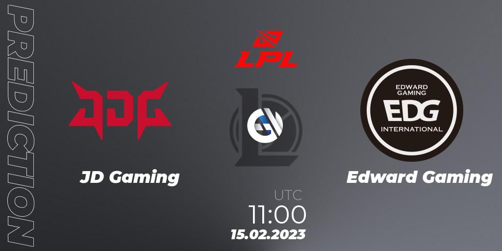 Pronósticos JD Gaming - Edward Gaming. 15.02.23. LPL Spring 2023 - Group Stage - LoL