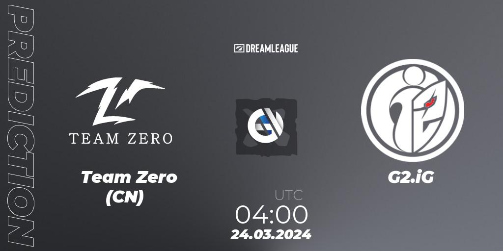 Pronósticos Team Zero (CN) - G2.iG. 24.03.24. DreamLeague Season 23: China Closed Qualifier - Dota 2