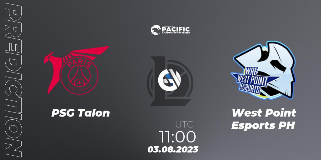 Pronósticos PSG Talon - West Point Esports PH. 04.08.2023 at 11:20. PACIFIC Championship series Group Stage - LoL