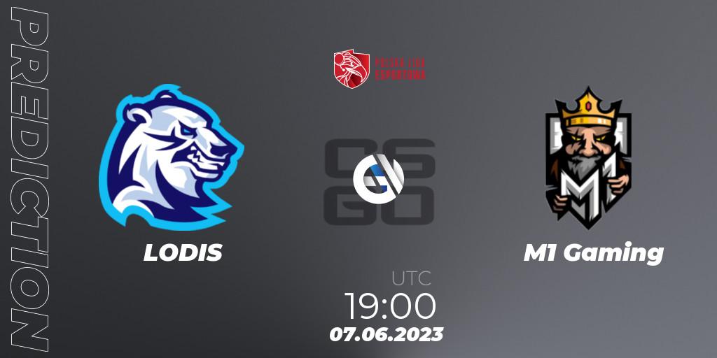 Pronósticos LODIS - M1 Gaming. 07.06.2023 at 19:00. Polish Esports League 2023 Split 2 - Counter-Strike (CS2)