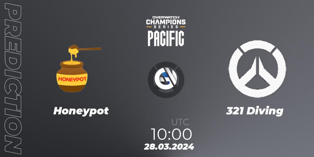 Pronósticos Honeypot - 321 Diving. 28.03.24. Overwatch Champions Series 2024 - Stage 1 Pacific - Overwatch