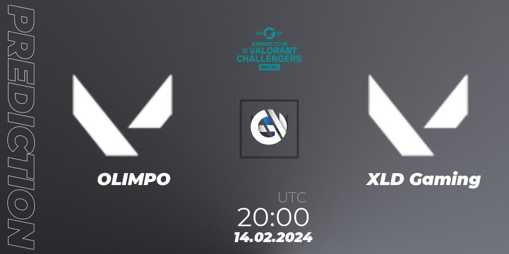 Pronósticos OLIMPO - XLD Gaming. 14.02.2024 at 20:00. VALORANT Challengers Brazil 2024: Split 1 - VALORANT