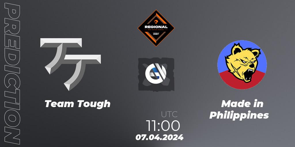 Pronósticos Team Tough - Made in Philippines. 07.04.24. RES Regional Series: SEA #2 - Dota 2