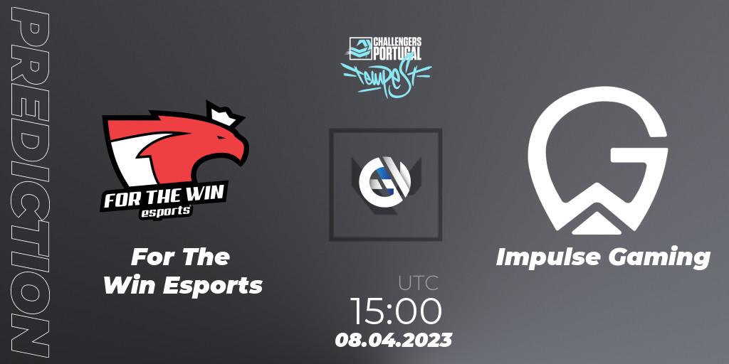 Pronósticos For The Win Esports - Impulse Gaming. 08.04.2023 at 15:10. VALORANT Challengers 2023 Portugal: Tempest Split 2 - VALORANT