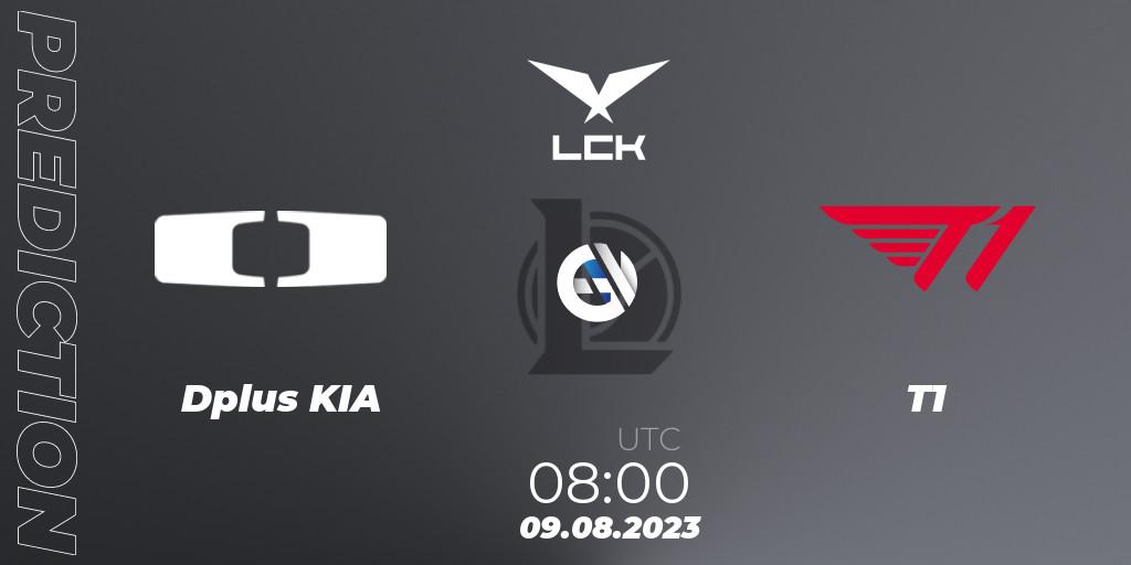 Pronósticos Dplus KIA - T1. 09.08.2023 at 08:00. LCK Summer 2023 - Playoffs - LoL