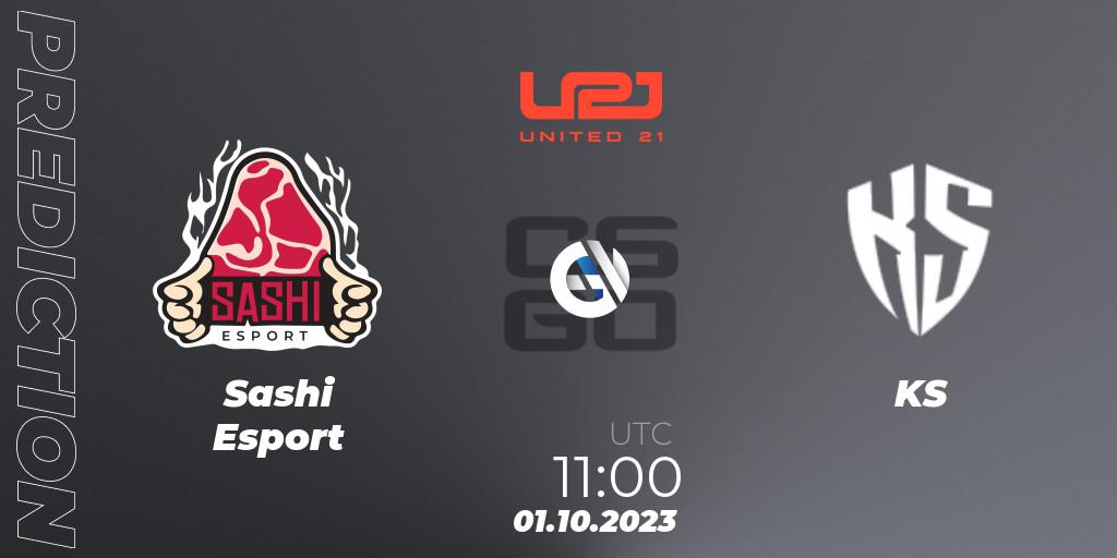 Pronósticos Sashi Esport - KS. 01.10.2023 at 11:00. United21 Season 6 - Counter-Strike (CS2)