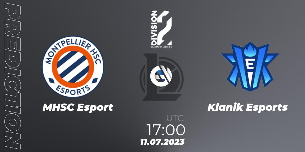 Pronósticos MHSC Esport - Klanik Esports. 11.07.23. LFL Division 2 Summer 2023 - Group Stage - LoL