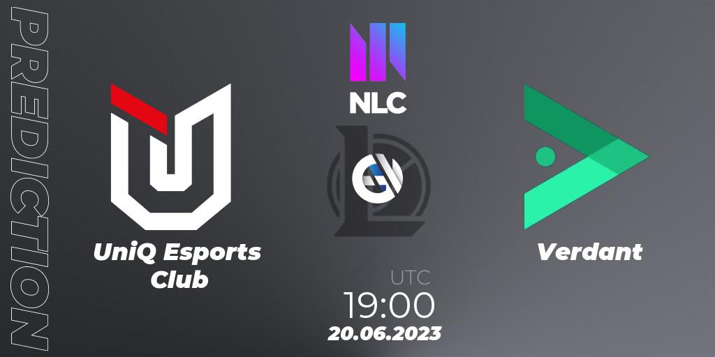 Pronósticos UniQ Esports Club - Verdant. 20.06.2023 at 19:00. NLC Summer 2023 - Group Stage - LoL