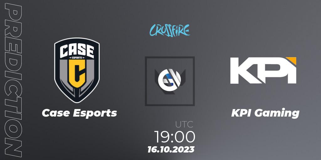 Pronósticos Case Esports - KPI Gaming. 16.10.2023 at 19:00. LVP - Crossfire Cup 2023: Contenders #2 - VALORANT