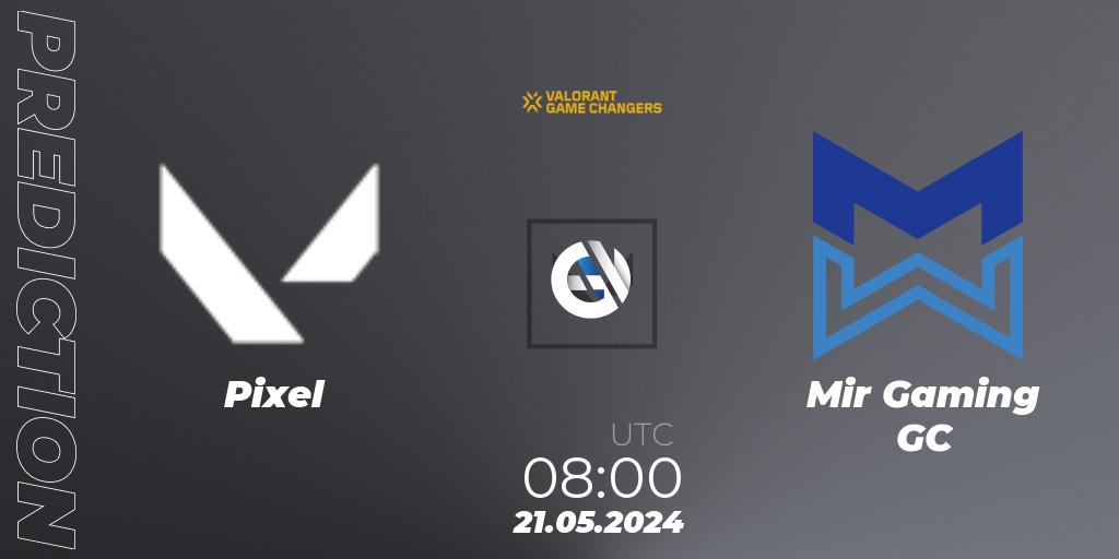 Pronósticos Pixel - Mir Gaming GC. 21.05.2024 at 08:00. VCT 2024: Game Changers Korea Stage 1 - VALORANT