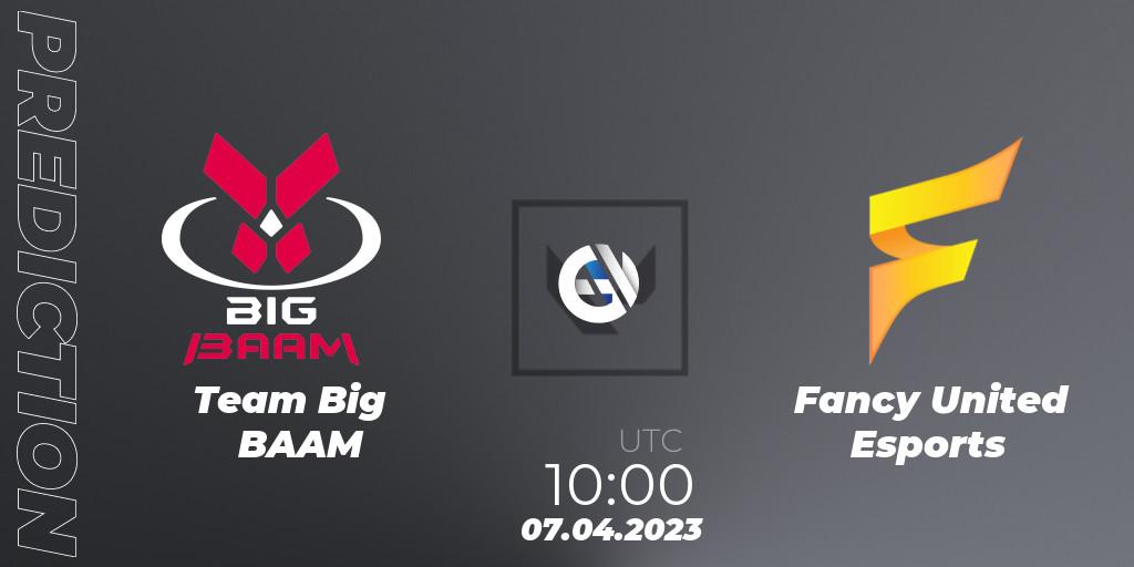 Pronósticos Team Big BAAM - Fancy United Esports. 07.04.2023 at 10:00. VALORANT Challengers 2023: Vietnam Split 2 - Group Stage - VALORANT
