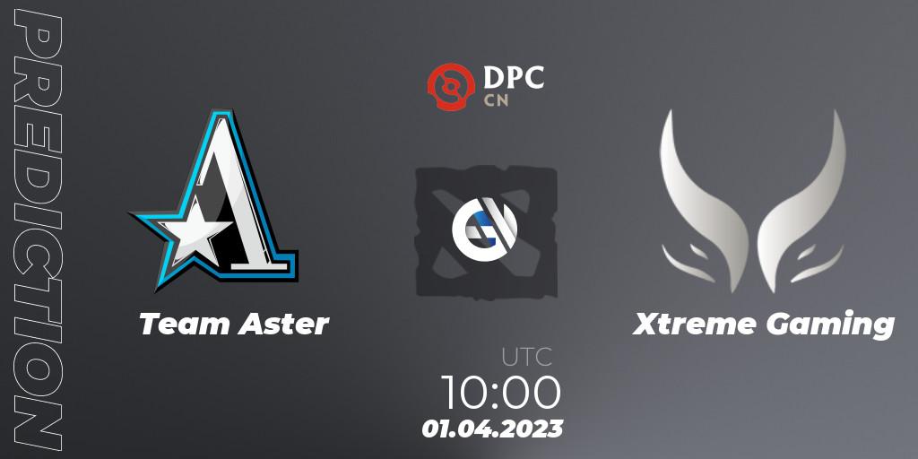 Pronósticos Team Aster - Xtreme Gaming. 01.04.23. DPC 2023 Tour 2: China Division I (Upper) - Dota 2