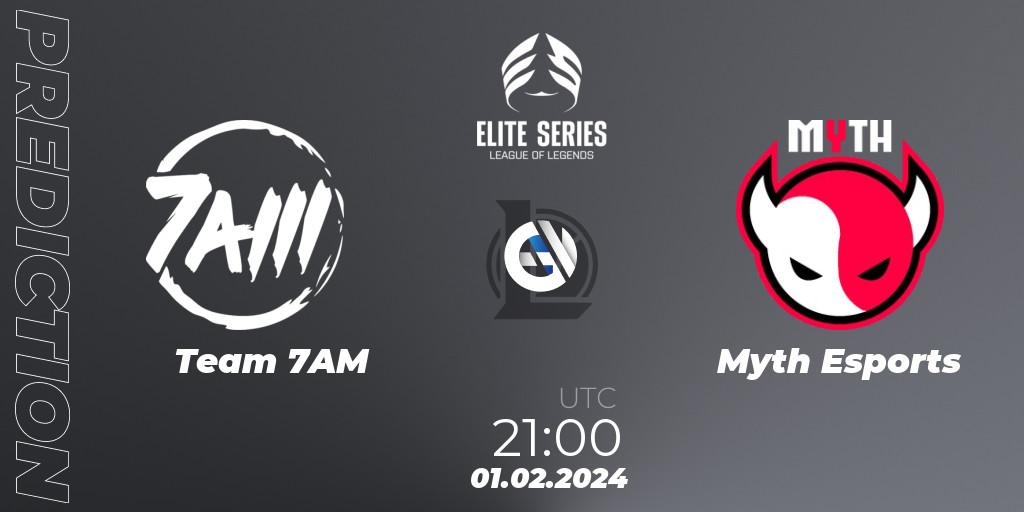 Pronósticos Team 7AM - Myth Esports. 01.02.24. Elite Series Spring 2024 - LoL