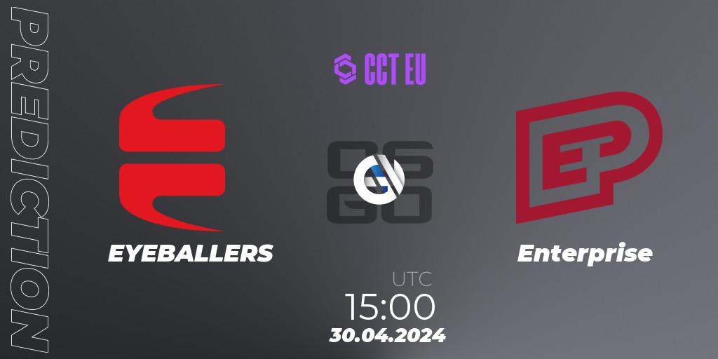 Pronósticos EYEBALLERS - Enterprise. 30.04.2024 at 15:40. CCT Season 2 Europe Series 2 - Counter-Strike (CS2)