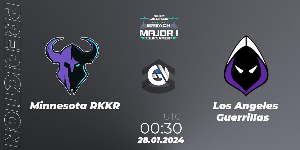 Pronósticos Minnesota RØKKR - Los Angeles Guerrillas. 28.01.2024 at 00:30. Call of Duty League 2024: Stage 1 Major - Call of Duty