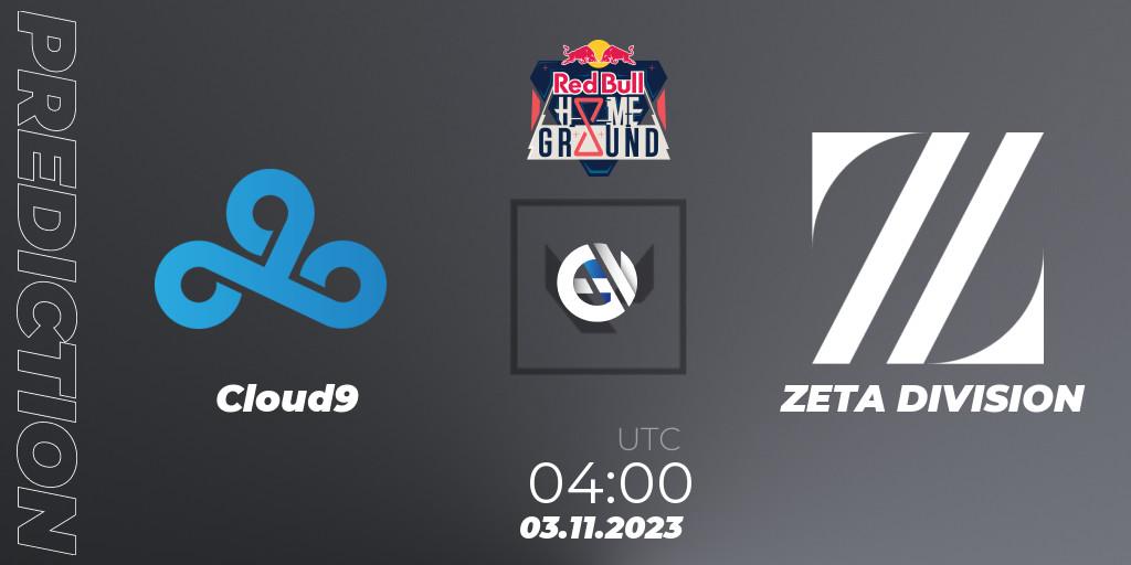 Pronósticos Cloud9 - ZETA DIVISION. 03.11.2023 at 04:00. Red Bull Home Ground #4 - Swiss Stage - VALORANT
