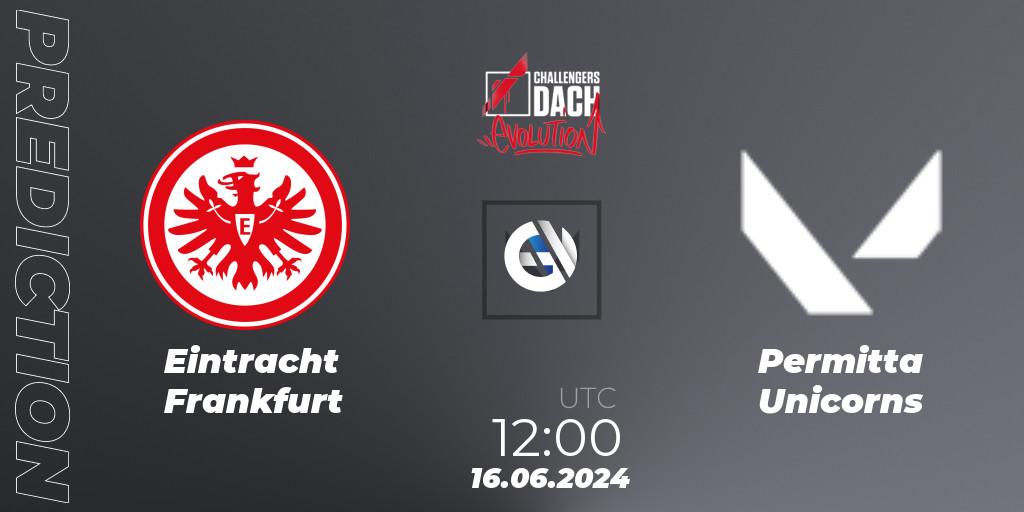 Pronósticos Eintracht Frankfurt - Permitta Unicorns. 16.06.2024 at 12:00. VALORANT Challengers 2024 DACH: Evolution Split 2 - VALORANT