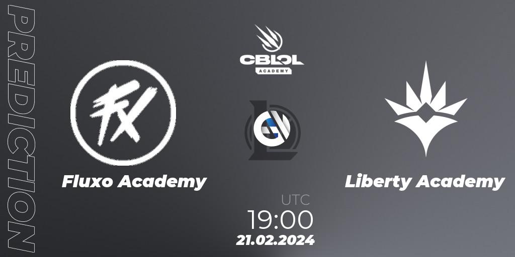 Pronósticos Fluxo Academy - Liberty Academy. 21.02.24. CBLOL Academy Split 1 2024 - LoL