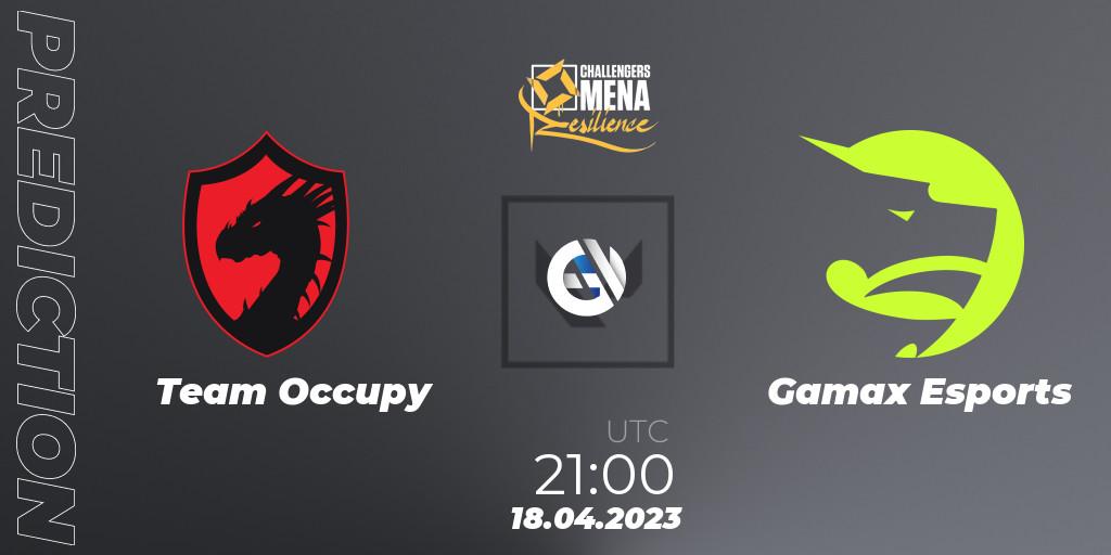 Pronósticos Team Occupy - Gamax Esports. 18.04.2023 at 21:00. VALORANT Challengers 2023 MENA: Resilience Split 2 - Levant and North Africa - VALORANT