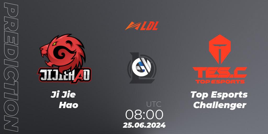 Pronósticos Ji Jie Hao - Top Esports Challenger. 25.06.2024 at 08:00. LDL 2024 - Stage 3 - LoL