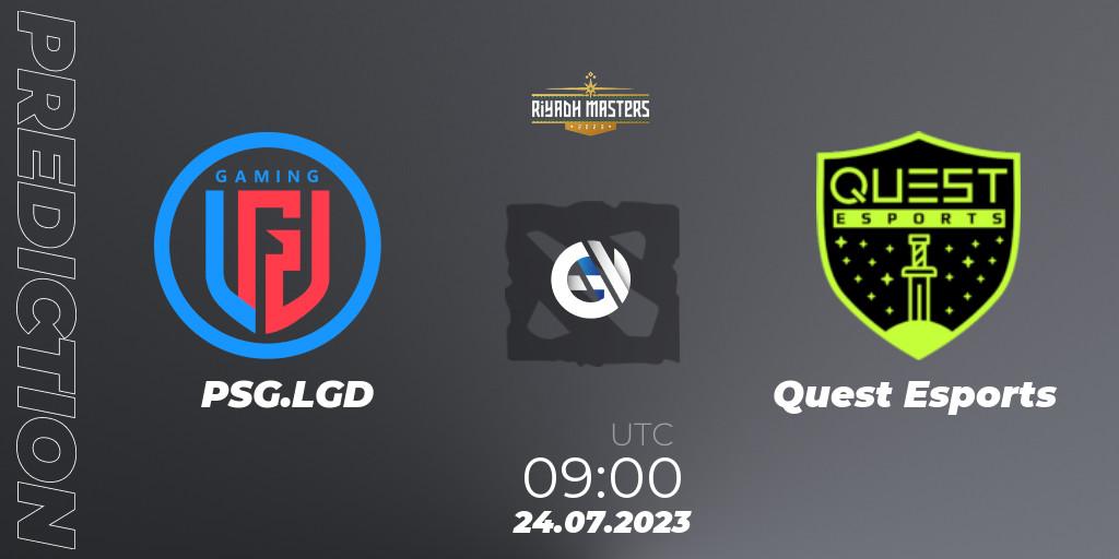 Pronósticos PSG.LGD - PSG Quest. 24.07.2023 at 09:01. Riyadh Masters 2023 - Group Stage - Dota 2