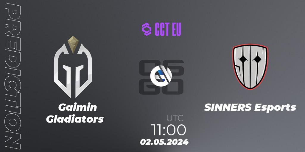 Pronósticos Gaimin Gladiators - SINNERS Esports. 02.05.2024 at 11:00. CCT Season 2 Europe Series 1 - Counter-Strike (CS2)