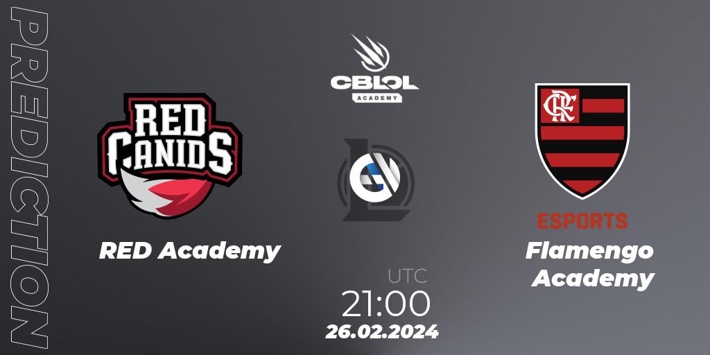 Pronósticos RED Academy - Flamengo Academy. 26.02.2024 at 21:00. CBLOL Academy Split 1 2024 - LoL