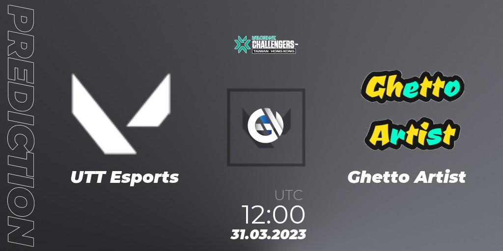 Pronósticos UTT Esports - Ghetto Artist. 31.03.23. VALORANT Challengers 2023: Hong Kong & Taiwan Split 2 - Group stage - VALORANT