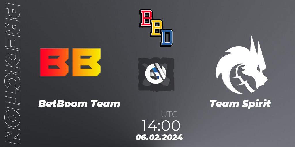 Pronósticos BetBoom Team - Team Spirit. 06.02.24. BetBoom Dacha Dubai 2024 - Dota 2