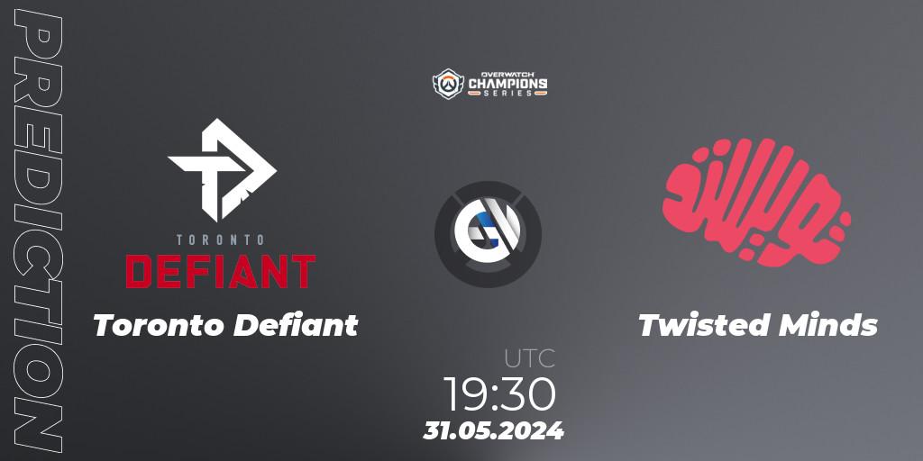 Pronósticos Toronto Defiant - Twisted Minds. 31.05.2024 at 23:30. Overwatch Champions Series 2024 Major - Overwatch