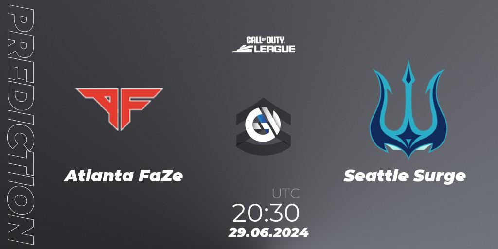 Pronósticos Atlanta FaZe - Seattle Surge. 29.06.2024 at 20:30. Call of Duty League 2024: Stage 4 Major - Call of Duty