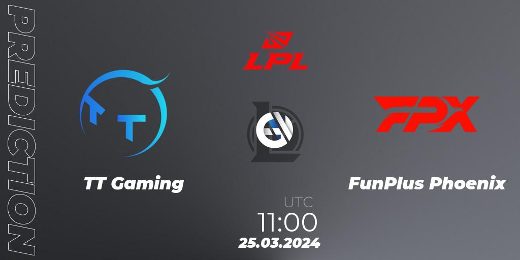 Pronósticos TT Gaming - FunPlus Phoenix. 25.03.24. LPL Spring 2024 - Group Stage - LoL