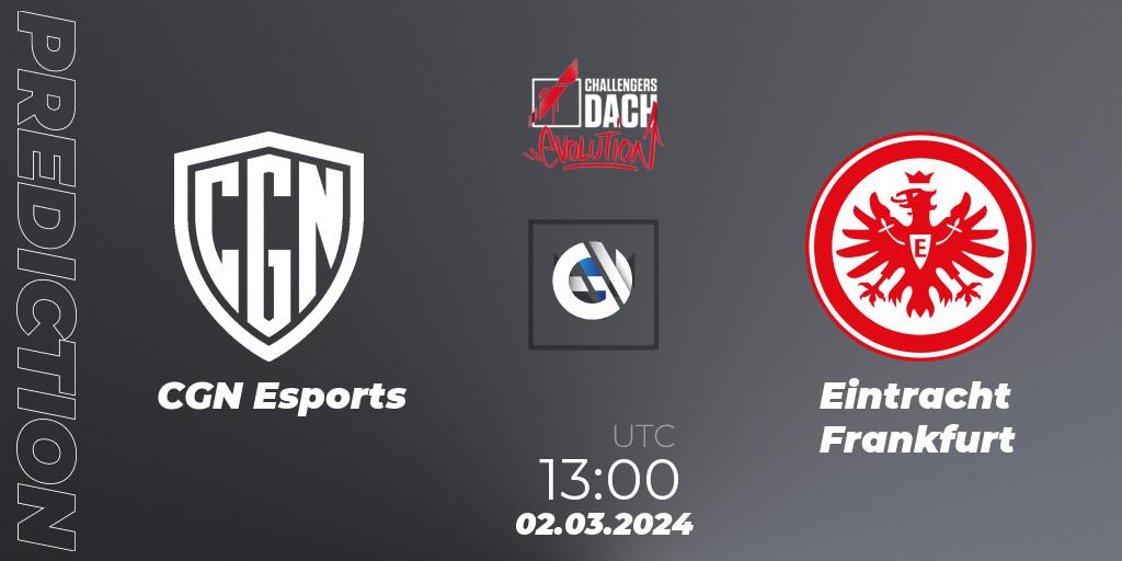 Pronósticos CGN Esports - Eintracht Frankfurt. 02.03.24. VALORANT Challengers 2024 DACH: Evolution Split 1 - VALORANT