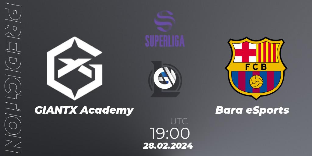Pronósticos GIANTX Academy - Barça eSports. 28.02.24. Superliga Spring 2024 - Group Stage - LoL