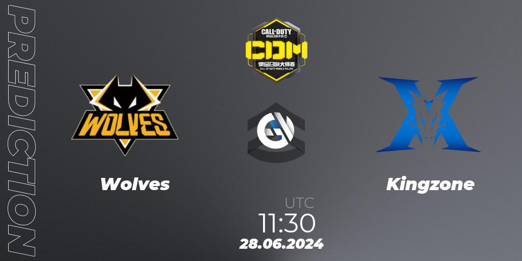 Pronósticos Wolves - Kingzone. 28.06.2024 at 13:00. China Masters 2024 S8: Regular Season - Call of Duty