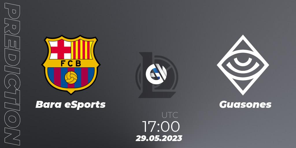 Pronósticos Barça eSports - Guasones. 29.05.2023 at 17:00. Superliga Summer 2023 - Group Stage - LoL